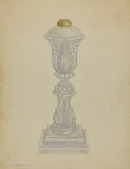 Lemberg Gertrude Prints: Lamp, c. 1936. Creator: Gertrude Lemberg