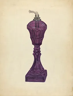 Fisk John Prints: Lamp, c. 1936. Creator: John Fisk