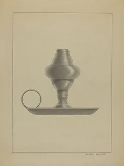 Lamp Stand Prints: Lamp, c. 1936. Creator: Joseph Wolins