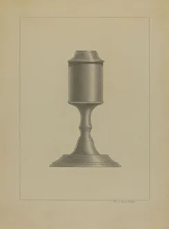 Lamp Base Prints: Lamp, c. 1936. Creator: Sidney Liswood
