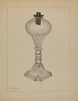 Capelli Giacinto Gallery: Lamp, c. 1937. Creator: Giacinto Capelli