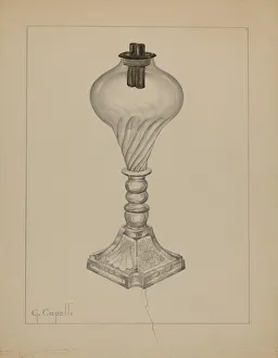 Capelli Giacinto Gallery: Lamp, c. 1937. Creator: Giacinto Capelli