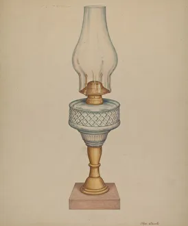 Rex F Bush Prints: Lamp, c. 1938. Creator: Rex F Bush