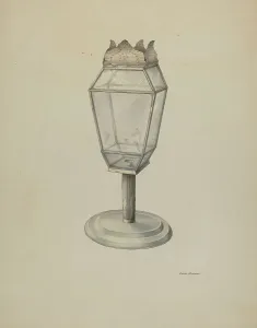 Holder Prints: Lamp, c. 1939. Creator: Edith Towner