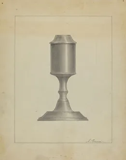 Filippo Porreca Prints: Lamp, c. 1939. Creator: Filippo Porreca