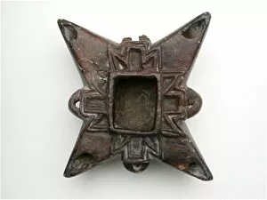 Star Shaped Gallery: Lamp in Form of Four-Pointed Star, Egypt, Coptic Period (4th-7th century AD)