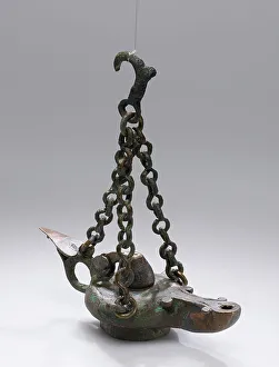 Lamp Stand Prints: Lamp and Stand, 1st century B.C.-1st century A.D. Creator: Unknown