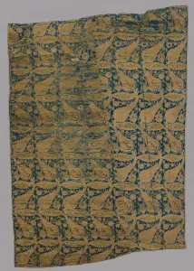 Bursa Prints: Lampas with compressed undulating vines, early 1600s. Creator: Unknown