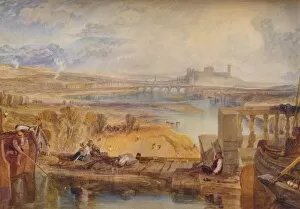 Lancashire Gallery: Lancaster, from the Aqueduct Bridge, c1825. Artist: JMW Turner