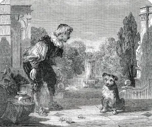 Horsley John Callcott Prints: Lance Reproving his Dog - left unfinished by the late Sir A