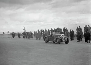 Spectator Collection: Lanchester 10 of JM Archer of the Scottish Sporting Car Club team at the RSAC Scottish Rally, 1934
