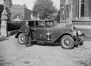 Lanchester Prints: Lanchester Straight Eight of A Millership at the Southport Rally