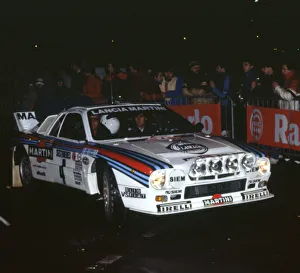 Rally Prints: Lancia 037, Henri Toivenen, 1985 Monte Carlo Rally. Creator: Unknown