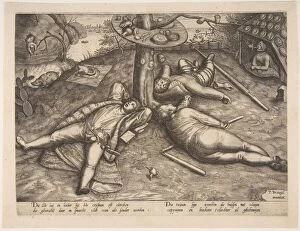 Breugel Pieter Gallery: The Land of Cockaigne, after 1570?. Creator: Attributed to Pieter van der Heyden