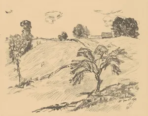 Frederick Childs Hassam Prints: The Land of Nod, 1918. Creator: Frederick Childe Hassam