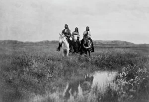 Position Collection: In the land of the Sioux, c1905. Creator: Edward Sheriff Curtis