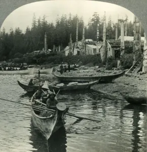 In the Land of the Totem Poles - The Indian Village of Kassan, Alaska, c1930s. Creator: Unknown