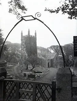 Eleventh Century Prints: Landewednack Parish Church, Cornwall, c1955. Creator: Arthur Charles Kirby Ware