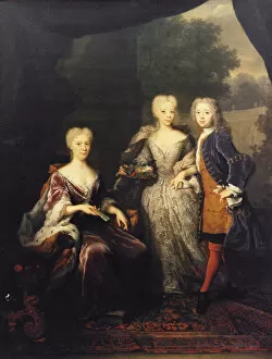 Landgravine Marie Louise of Hesse-Kassel (1688-1765), Princess of Orange, with children