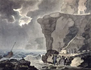 Landing Party Prints: Landing of the Conspirators in the Cadoudal Affair at the Cliff of Biville