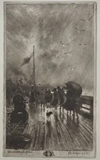 1847 1898 Prints: Landing in England, 1879. Creator: Felix Hilaire Buhot (French, 1847-1898)
