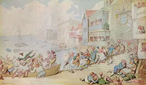 Rowlandson Prints: Landing at Greenwich, c1780. Artist: Thomas Rowlandson