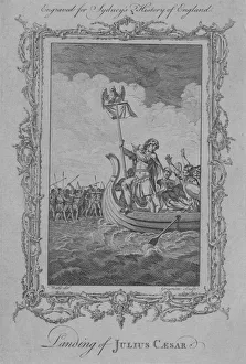 Sydney Temple Prints: Landing of Julius Caesar, 1773. Creator: Charles Grignion