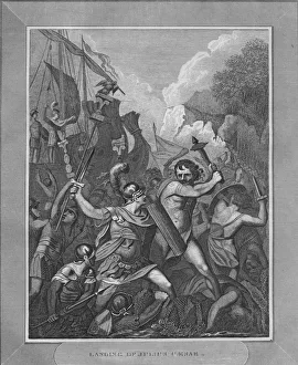 David Hume Prints: Landing of Julius Caesar, 1838