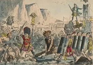 Conquering Gallery: Landing of Julius Caesar, 1850. Artist: John Leech