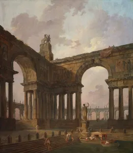 The Landing Place, 1787 / 88. Creator: Hubert Robert