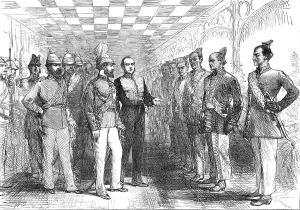 East Meets West Prints: Landing of the Prince of Wales at Colombo: the Governor introducing Cinghalese