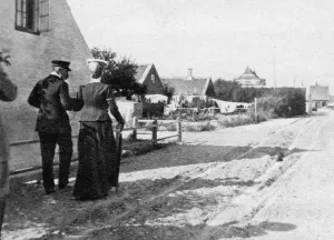 Alexandra Prints: Landing at Skagen, Denmark, 1908. Artist: Queen Alexandra