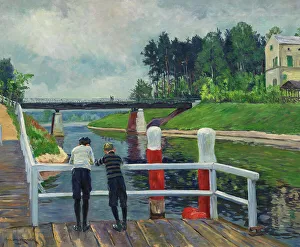 Weekday Prints: On the Landing Stage, 1906. Creator: Franck; Philipp (1860-1944)