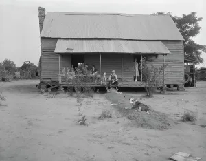 Corrugated Iron Prints: Landless family of cotton sharecroppers