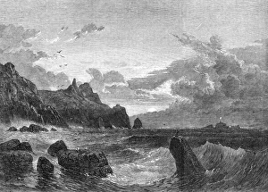 Laridae Prints: The Land's-End: Sunset Before A Stormy Night by S