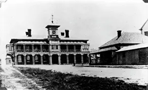 British Colony Prints: Lands Office, Brisbane, c1869. Creator: Unknown