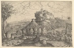 Lautensack Hans Sebald Prints: Landscape, 1553. Creator: Hans Sebald Lautensack