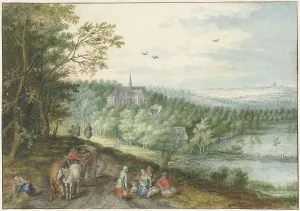 Jan Brueghel Prints: Landscape, 1704-1758. Creator: Sybrand Feitama