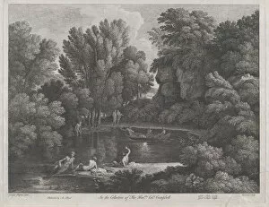 Bathers Collection: Landscape, 1743. Creator: Jean Baptiste Claude Chatelain