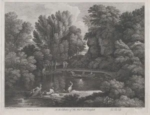 Dughet Gaspar Prints: Landscape, 1743. Creator: Jean Baptiste Claude Chatelain