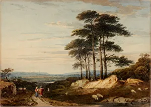 John Varley Prints: Landscape, 1835. Creator: John Varley I