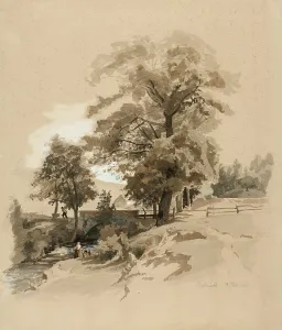 Gustaf Werner Holmberg Prints: Landscape, 1860. Creator: Werner Holmberg