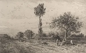 Jacque Prints: Landscape, 1864. Creator: Charles Emile Jacque