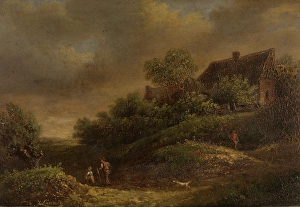 Landscape, 1871. Creator: Jozef Linnig