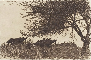 Crops Prints: Landscape, 1883. Creator: Thomas Entriken Hibben