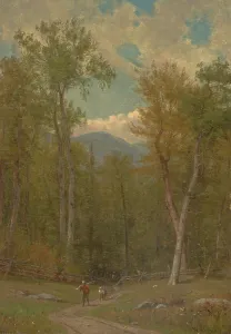 Return Prints: Landscape, about 1886. Creator: Worthington Whittredge