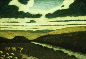 Ryder Prints: Landscape, 1897-98 (?). Creator: Albert Pinkham Ryder