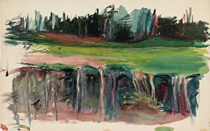 Knut Magnus Enckell Prints: Landscape, 1900-1925. Creator: Magnus Enckell