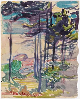 Knut Magnus Enckell Prints: Landscape, 1900-1925. Creator: Magnus Enckell