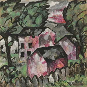 Malevich Prints: Landscape, 1911. Creator: Malevich, Kasimir Severinovich (1878-1935)